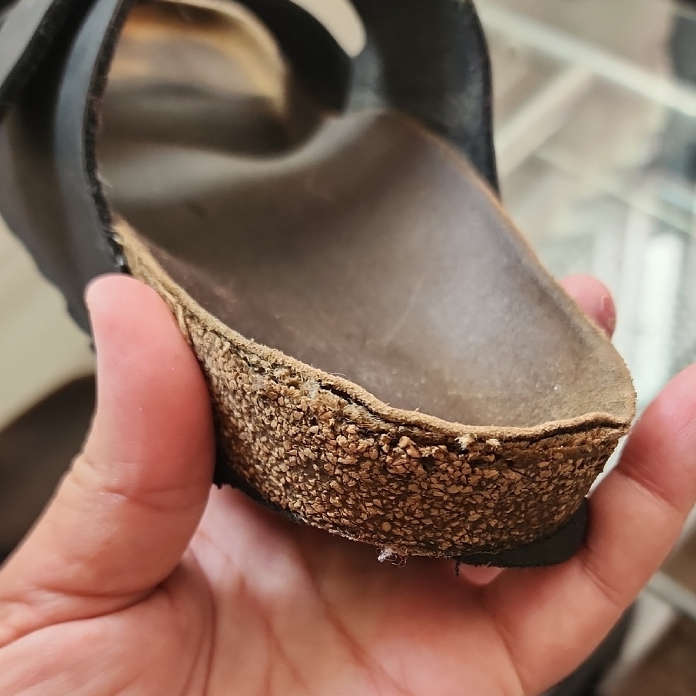 Birkenstock Brown Dark Leather Sandals - Picture 12 of 13